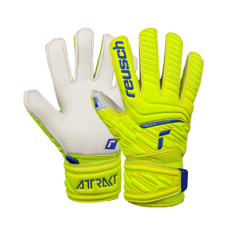 Reusch Attrakt Solid Finger Support Junior 5272510 2001 weiss blau gelb 1